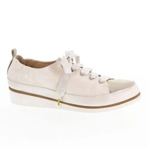 Ron White Nova Nappa Leather metallic sneaker white gold 39 9